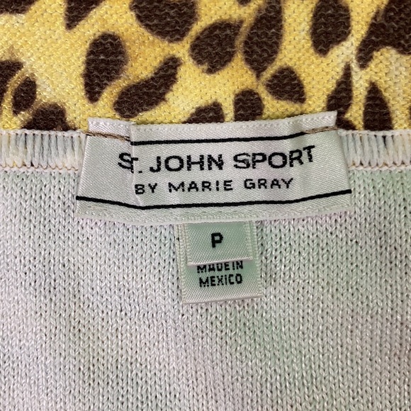 St. John Sport Floral Asymmetrical Knit Skirt - Picture 13 of 15